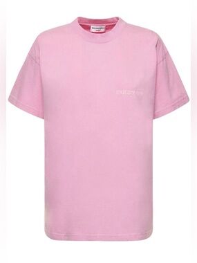Balenciaga Turn Logo Embroidered Back Chest T-Shirt